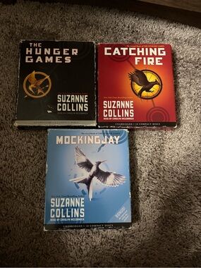 The Hunger Games Trilogy Audiobook Box Set — Black, Red, Blue